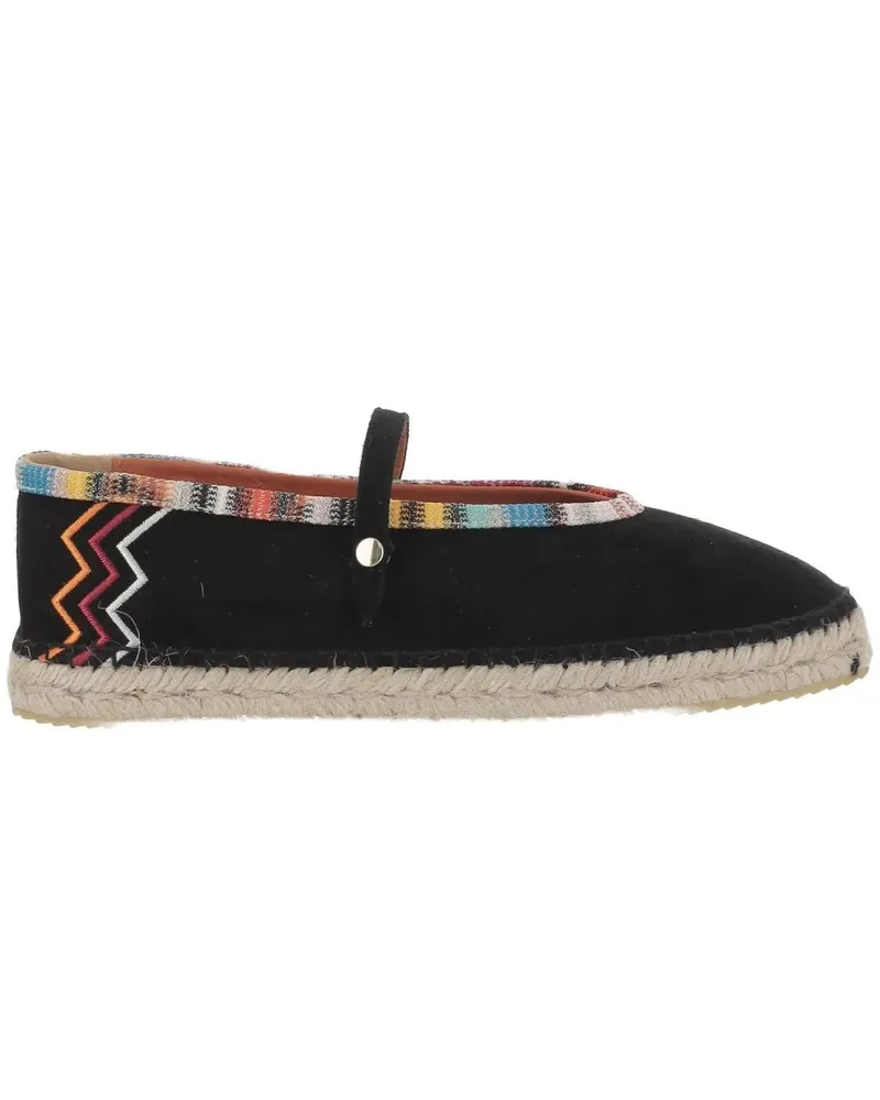Missoni Viscose-Blend Espadrilles With Zigzag Pattern schwarz Schwarz