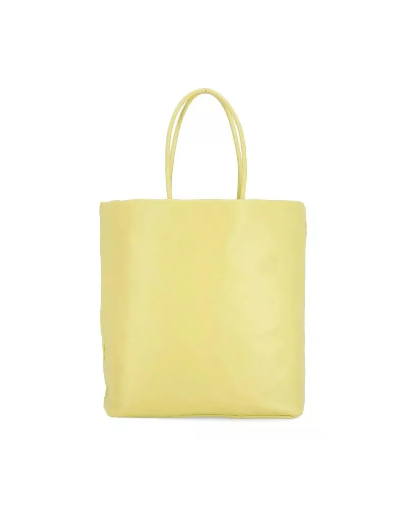 Fabiana Filippi Totes Green Smooth Leather Shopping Bag Grün