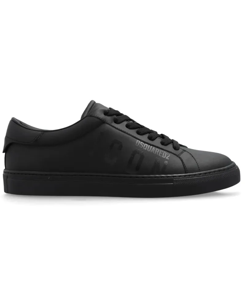 Dsquared2 Low-Top Sneaker Icon Logo Cassetta Sneakers schwarz Schwarz