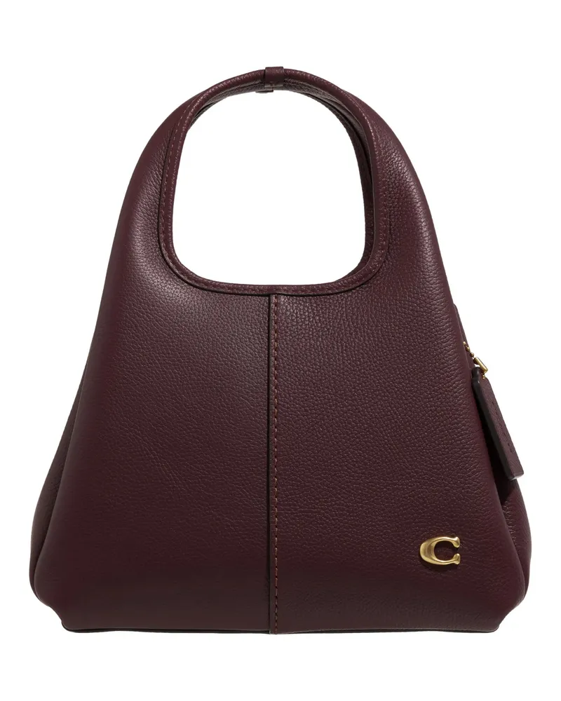 Coach Crossbody Bags Polished Pebble Leather Lana Shoulder Bag 23 rot Rot