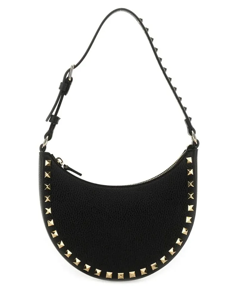 Valentino Garavani Hobo Bags Mini "Rockstud" Hobo Bag schwarz Schwarz