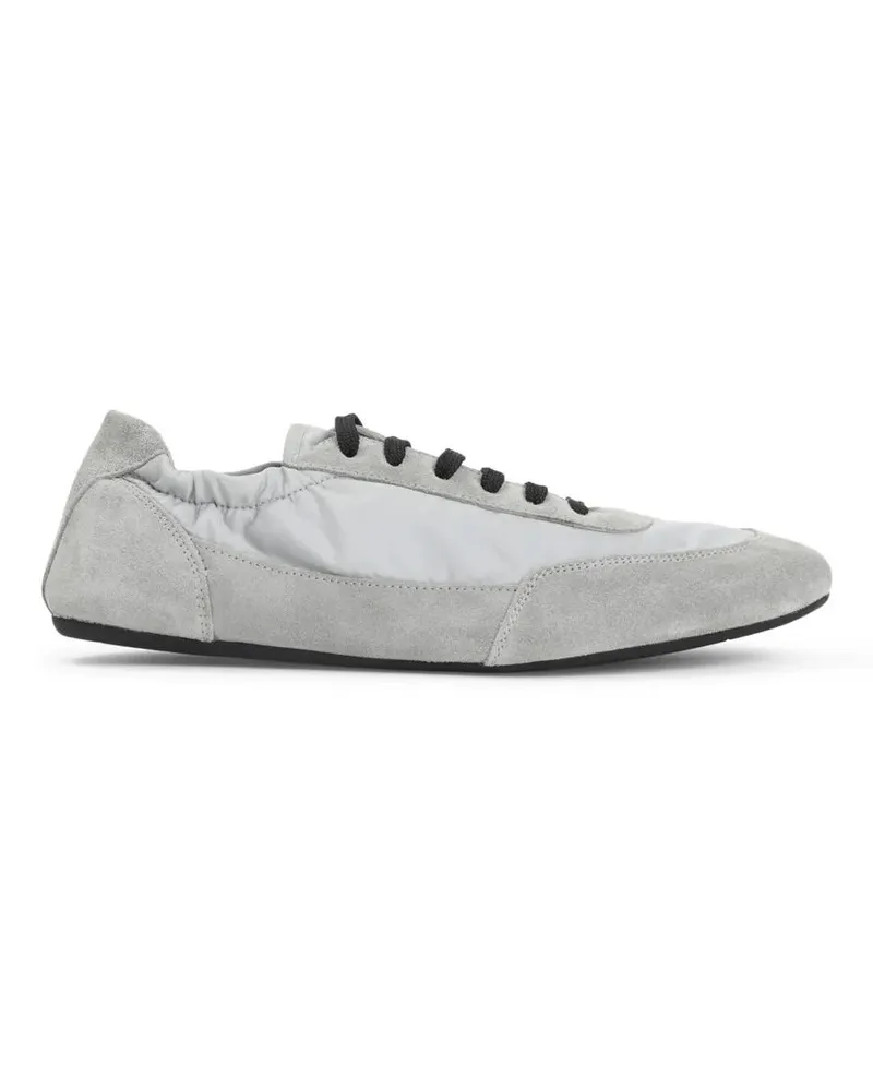 Prada Low-Top Sneaker Nube Calf Leather Collapse Sneakers weiß Weiß
