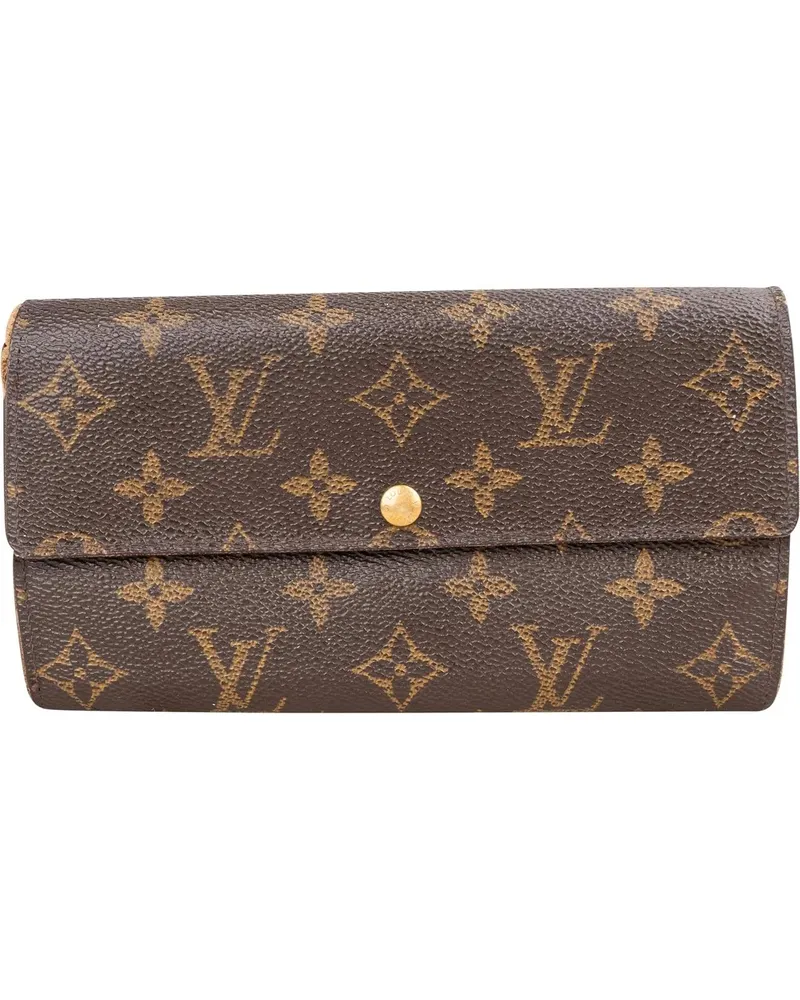Louis Vuitton Portemonnaie  Canvas Monogram Sarah Wallet braun Braun