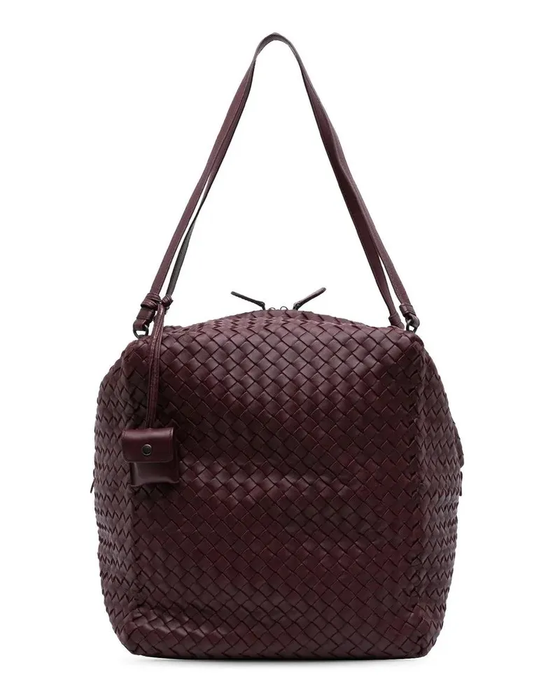 Bottega Veneta Hobo Bags Nappa Intrecciato Shoulder Bag rot Rot