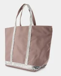 Vanessa Bruno Tote Cabas L Shopper Bag - Cotton - Grey Rosa