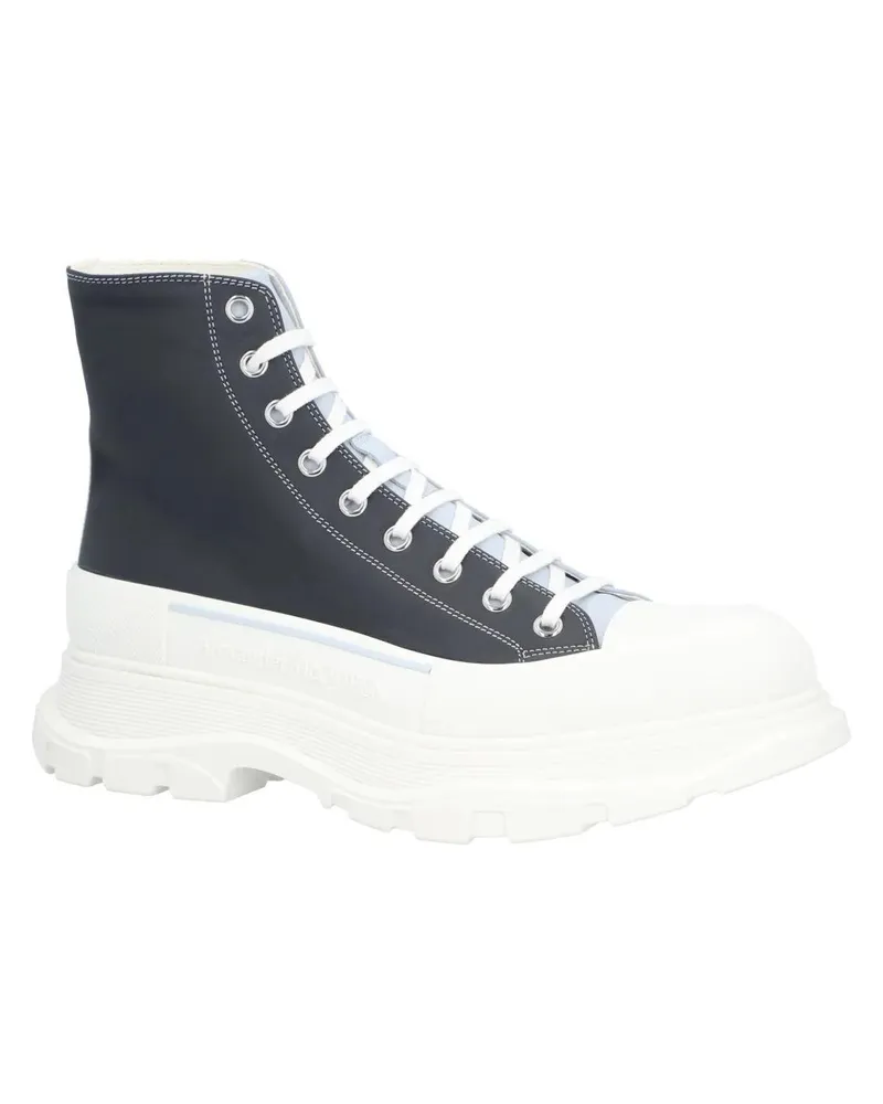 Alexander McQueen Stiefel Tread Slick Boots 'Navy Grey Blue' bunt Bunt