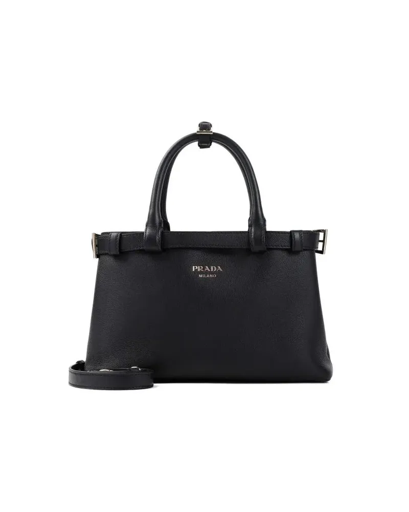 Prada Crossbody Bags Calf Leather Handbag Schwarz