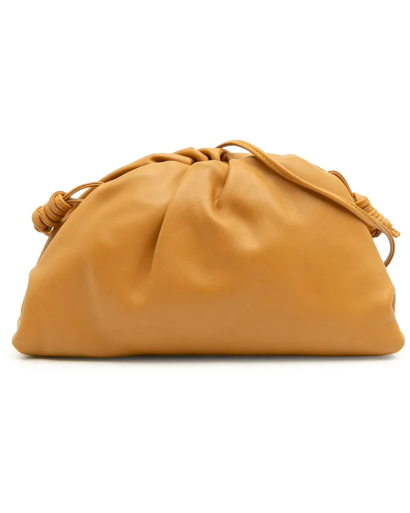Bottega Veneta Hobo Bags Lambskin The Mini Pouch Crossbody orange Orange
