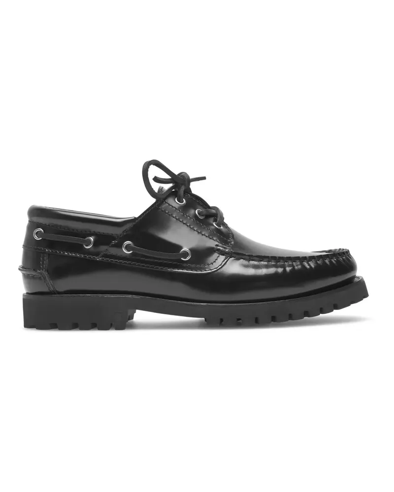 Henry Stevens Slipper & Pantoletten Bootsschuh Morgan M DS schwarz Schwarz