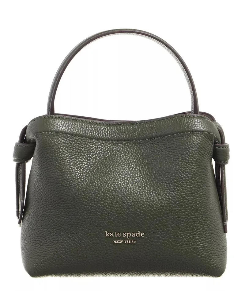 Kate Spade Crossbody Bags Knott Pebbled Leather Grün