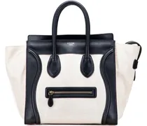 Shopper Mini Canvas Tricolor Luggage Tote braun