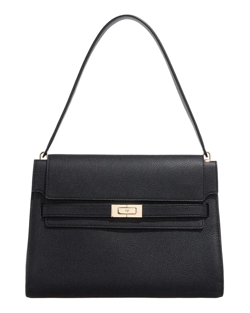 Tory Burch Hobo Bags Lee Radziwill Pebbled Large Shoulder Bag schwarz Schwarz