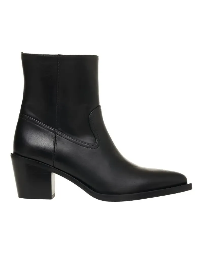 Stuart Weitzman Stiefel 'Tate' Leather Boots schwarz Schwarz