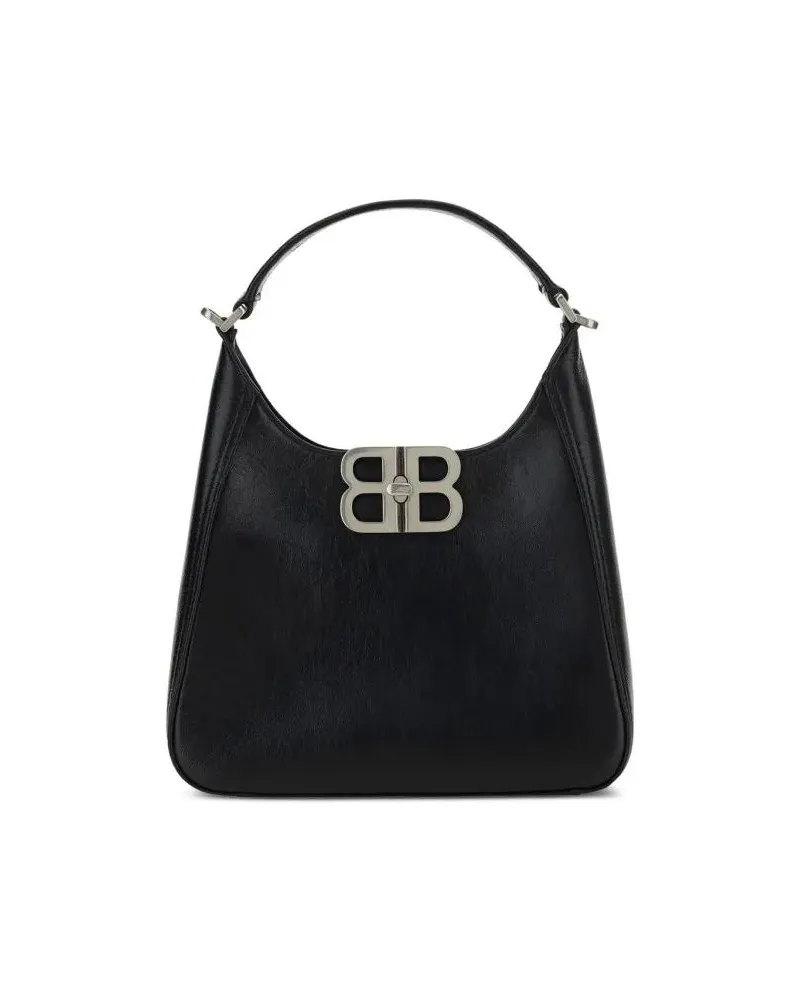 Balenciaga Hobo Bags Small Bb Shoulder Bag schwarz Schwarz