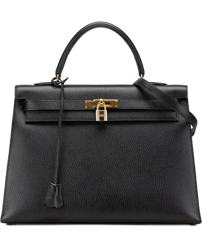 Hermès Hobo Bags 1992 Ardennes Kelly Sellier 35 schwarz Schwarz