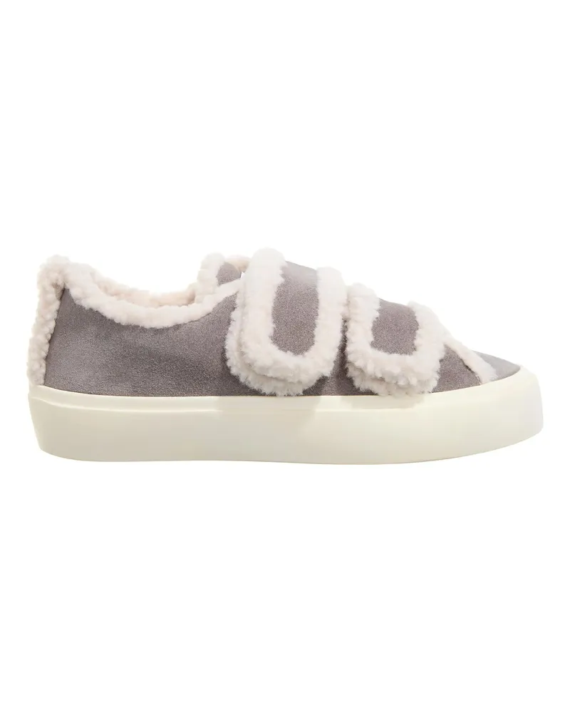 INUIKII Low-Top Sneaker Shearling Low Velcro grau Grau