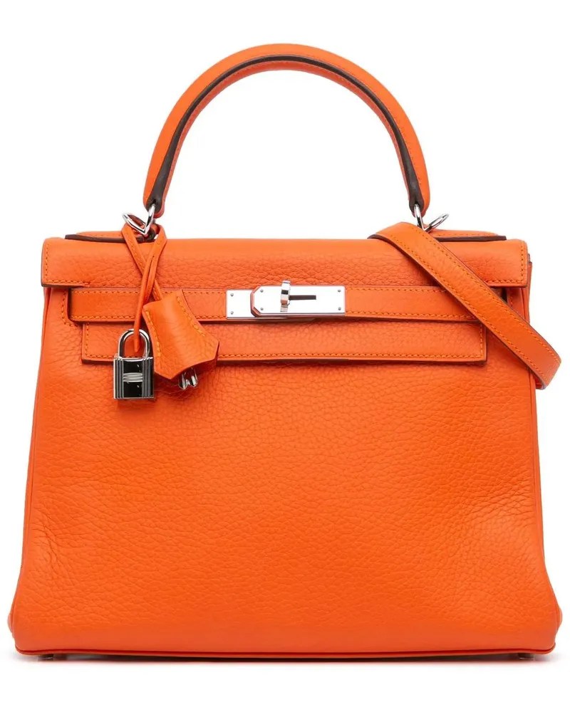 Hermès Hobo Bags Togo Kelly II Retourne 28 orange Orange