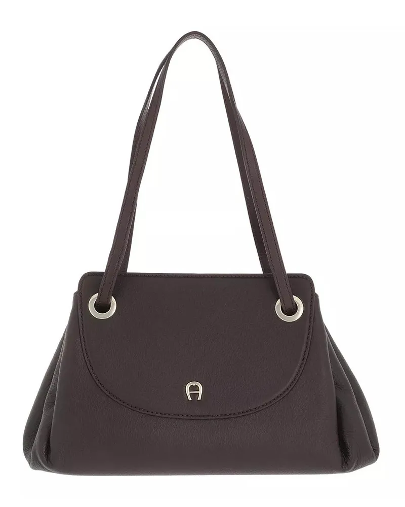 Aigner Satchel Bag LaPiega Handbag Braun