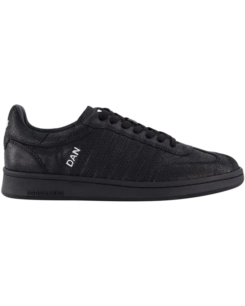Dsquared2 Low-Top Sneaker Heren Boxer Dan&Dean Sneaker Zwart schwarz Schwarz