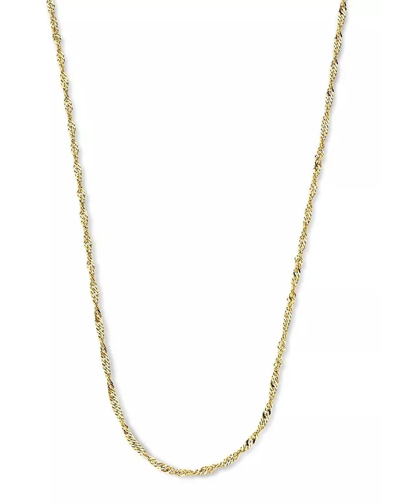 Isabel Bernard Halskette Rivoli Lilou 14 karat necklace with twist Gold