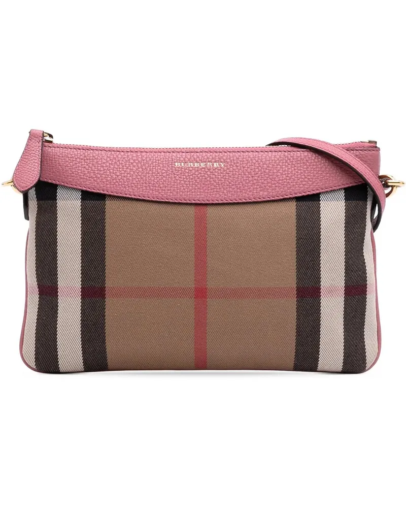 Burberry Hobo Bags 2000-2017 House Check Canvas Derby Peyton Crossbod braun Braun