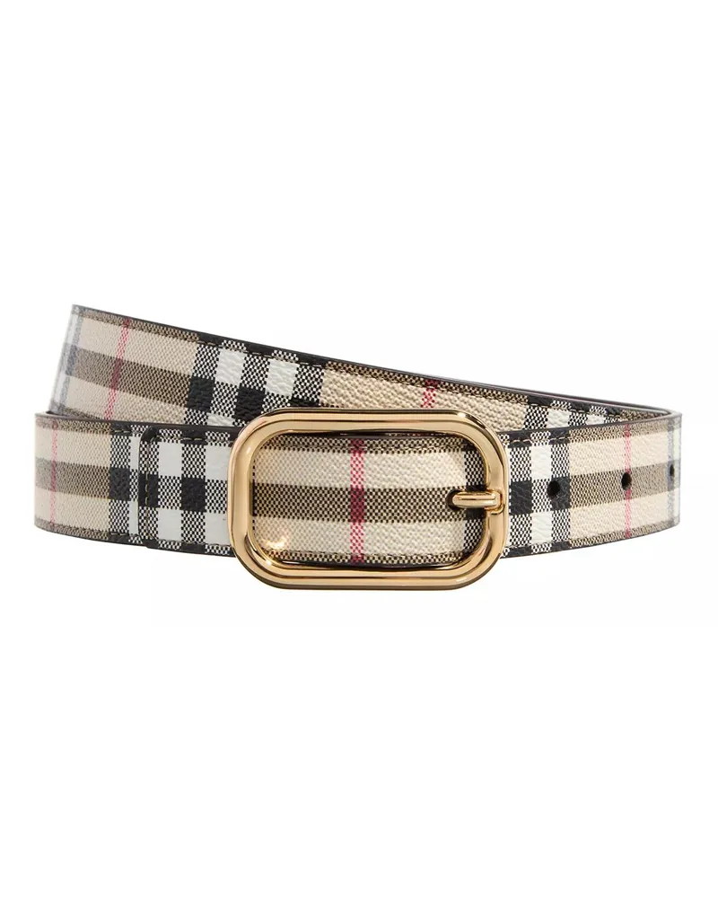 Burberry Gürtel Checked Belt Beige