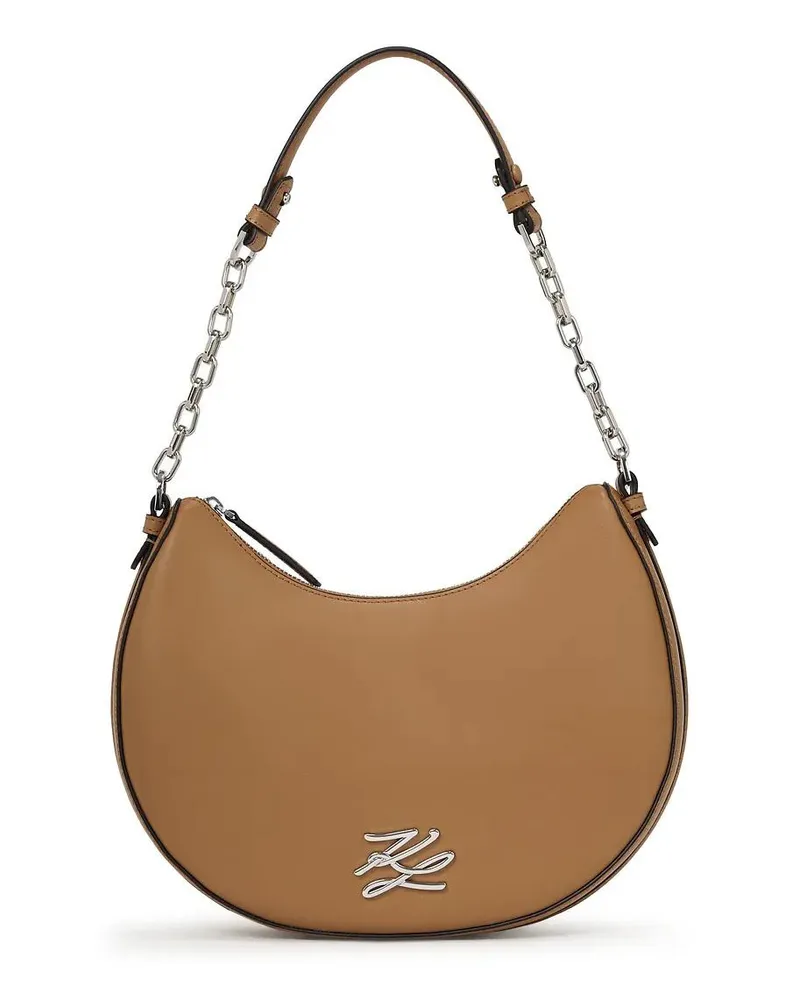 Karl Lagerfeld Hobo Bags K/AUTOGRAPH MOND-SCHULTERTASCHE braun Braun