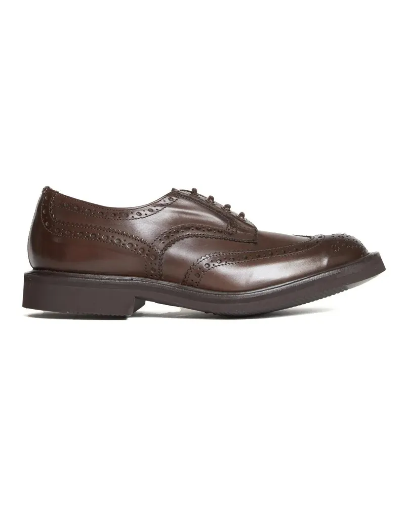 Tricker's Mens Espresso Burnished Derby Brogues grau Grau
