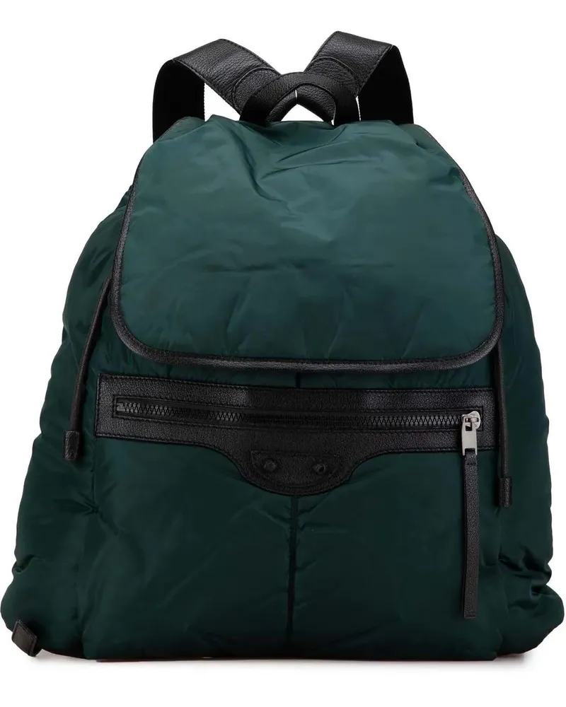 Balenciaga Rucksäcke 2010-2024 Nylon Motocross Classic Traveler Backpac grün Grün