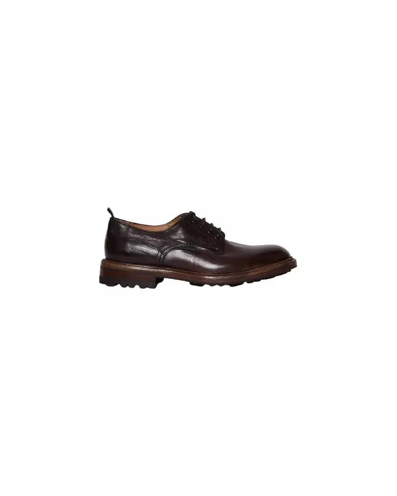Green George Shoe Tied To Derby braun Braun