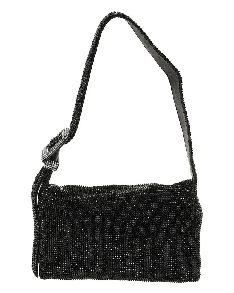 Benedetta Bruzziches Crossbody Bags Black Rhinestone Mesh Handbag schwarz Schwarz