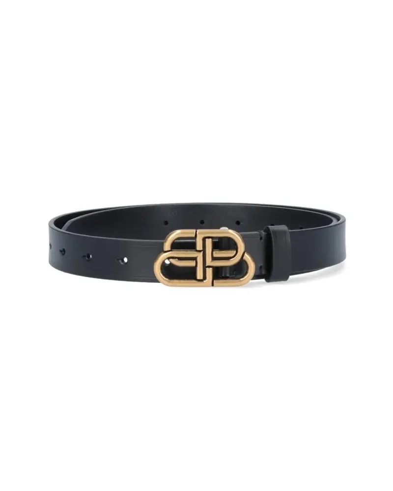 Balenciaga Gürtel "Bb" Thin Belt Black schwarz Schwarz