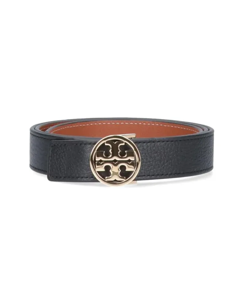 Tory Burch Gürtel Reversible Belt "Miller" – Black/Brown schwarz Schwarz