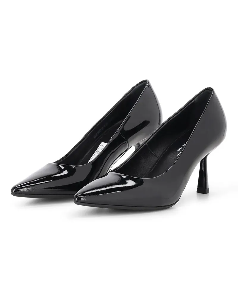 Attilio Giusti Leombruni Low-Top Sneaker Pumps aus Lackleder schwarz Schwarz