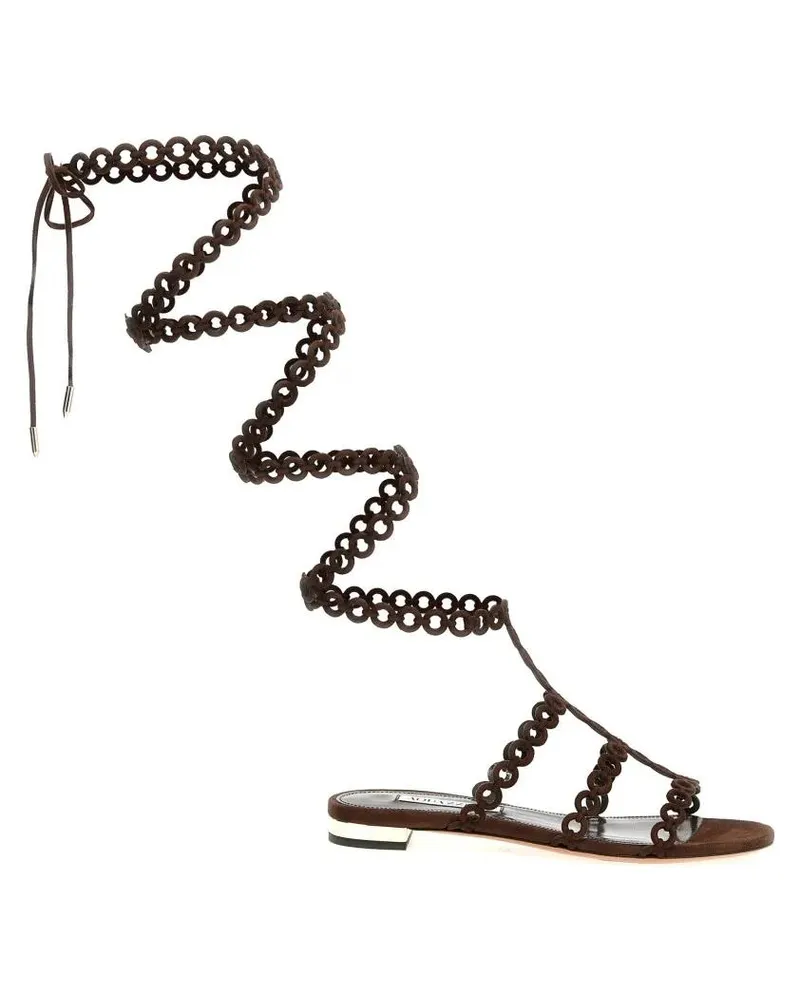 Aquazzura Sandalen 'Infinity Chain Gladiator' Sandals braun Braun