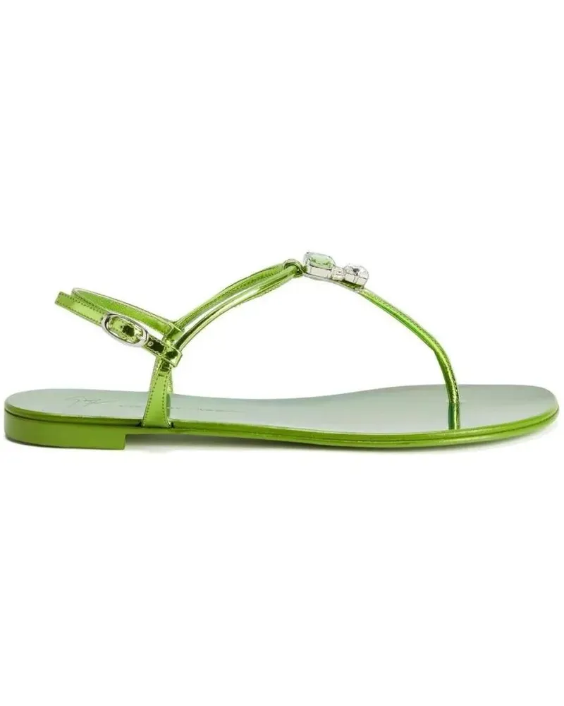 Giuseppe Zanotti Sandalen Rock Flat Sandals grün Grün