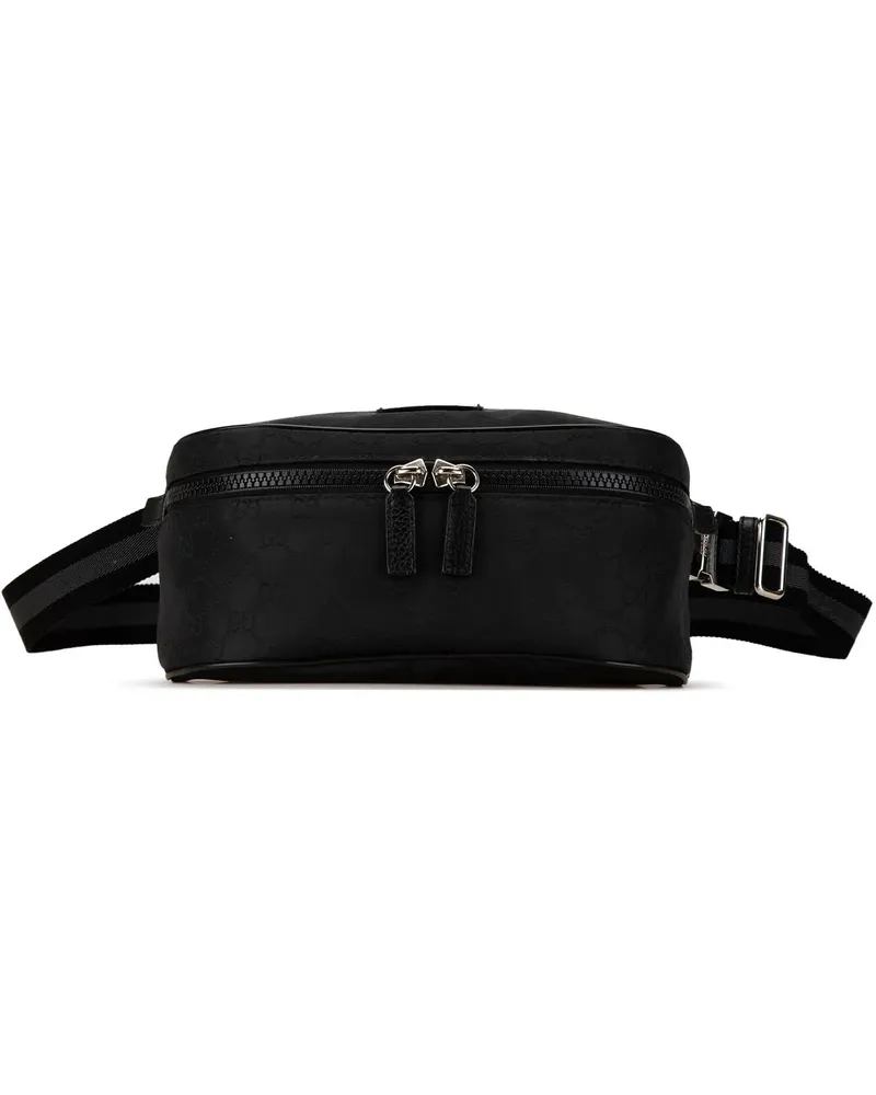 Gucci Bauchtaschen GG Nylon Web Belt Bag schwarz Schwarz