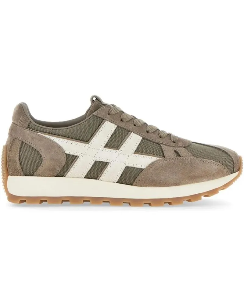 Hogan Low-Top Sneaker Sporty Beige Sneakers With Textured Suede And Mesh beige Beige