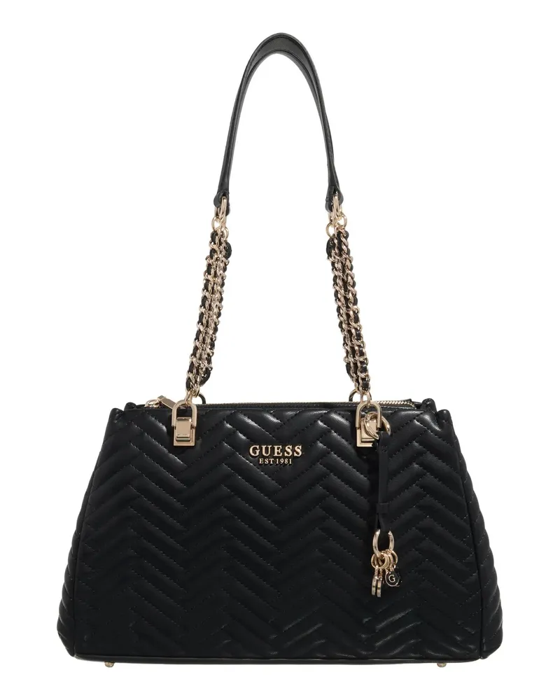 Guess Satchels Anning Shoulder Satchel schwarz Schwarz