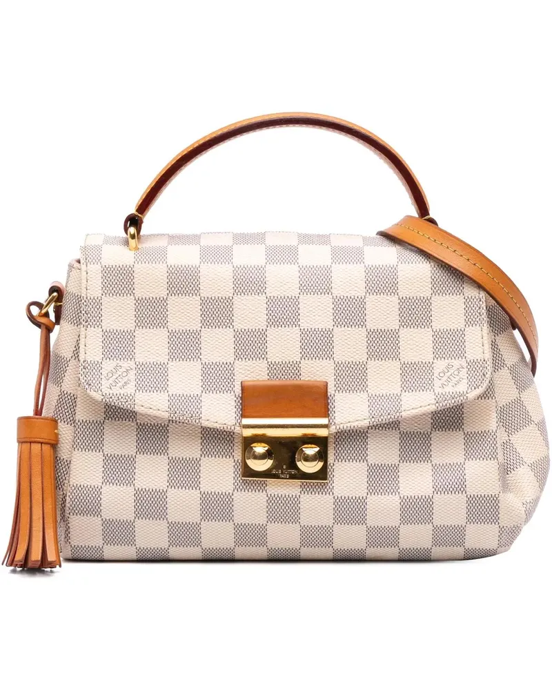 Louis Vuitton Hobo Bags Damier Azur Croisette weiß Weiß