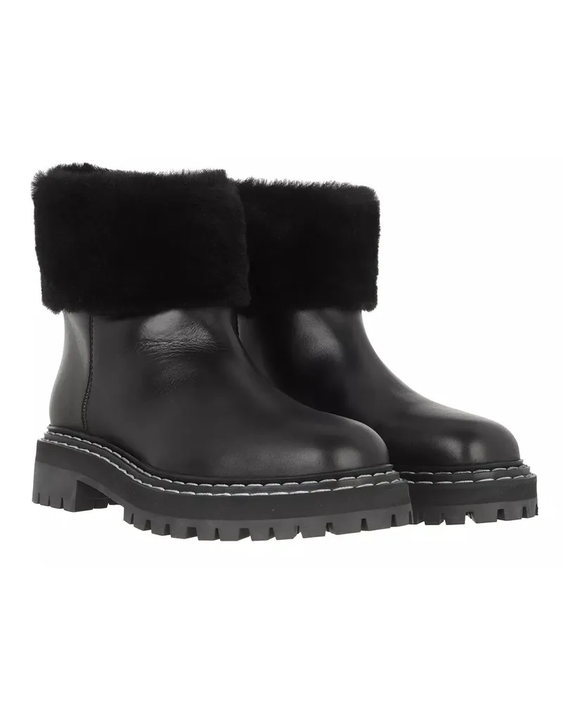 Proenza Schouler Stiefel & Boots Calf Softy Merinos Sheep Combat schwarz Schwarz