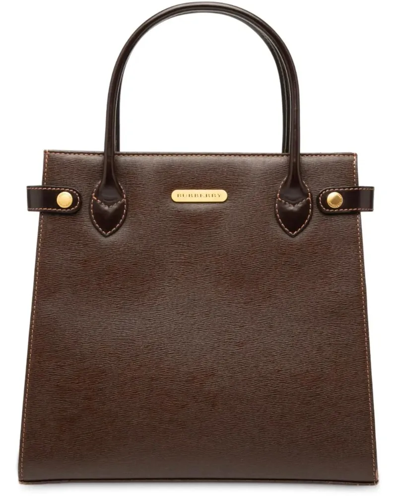Burberry Shopper Leather Tote braun Braun