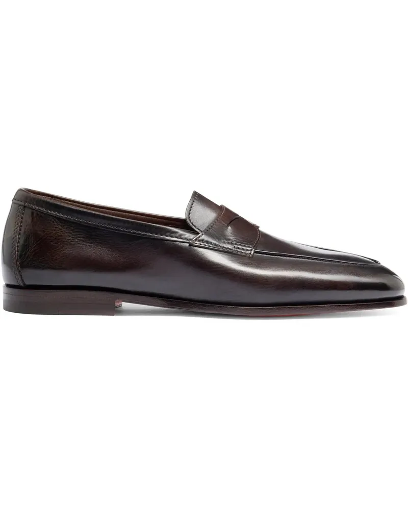 Santoni Loafer Men's leather Carlo loafer weiß Weiß