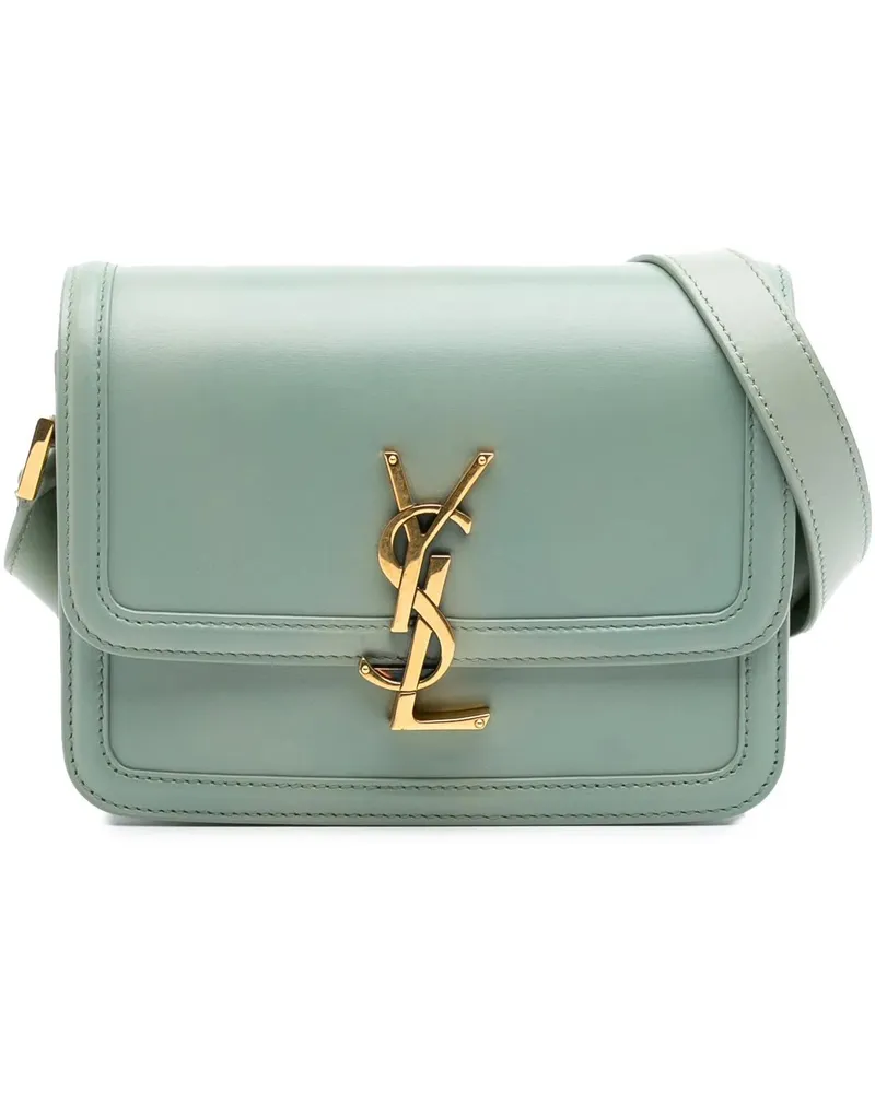Saint Laurent Hobo Bags 2023 Small Calfskin Solferino Satchel In Box grün Grün