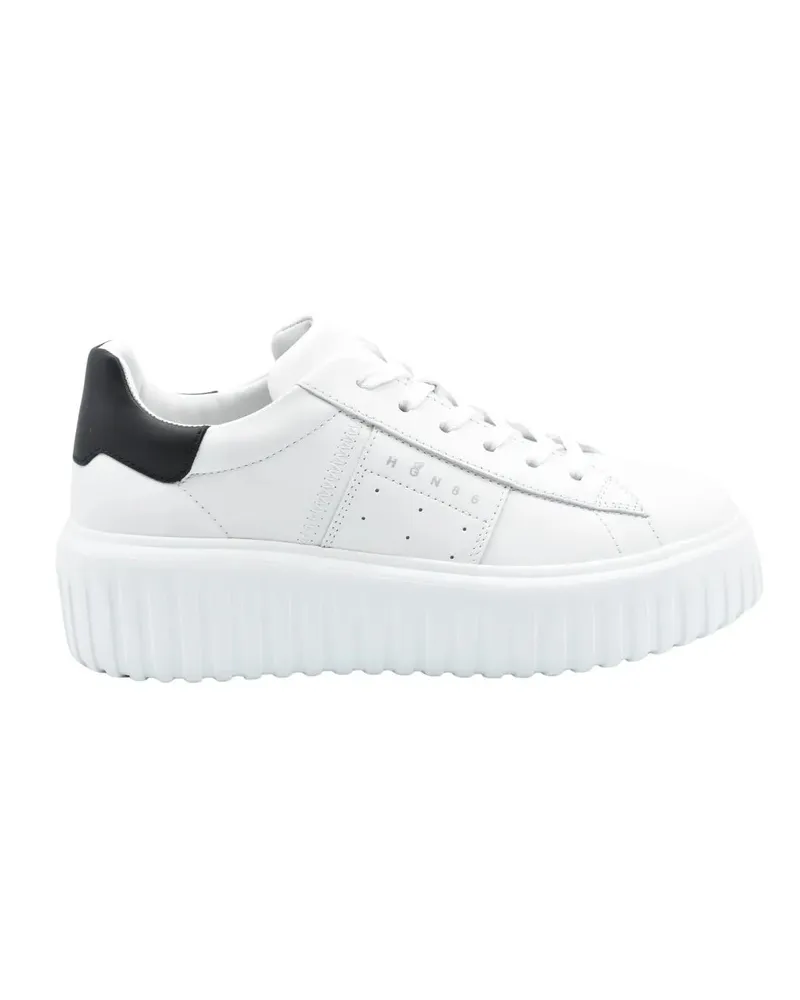 Hogan Low-Top Sneaker Laced Sneakers With Minimalist Design weiß Weiß