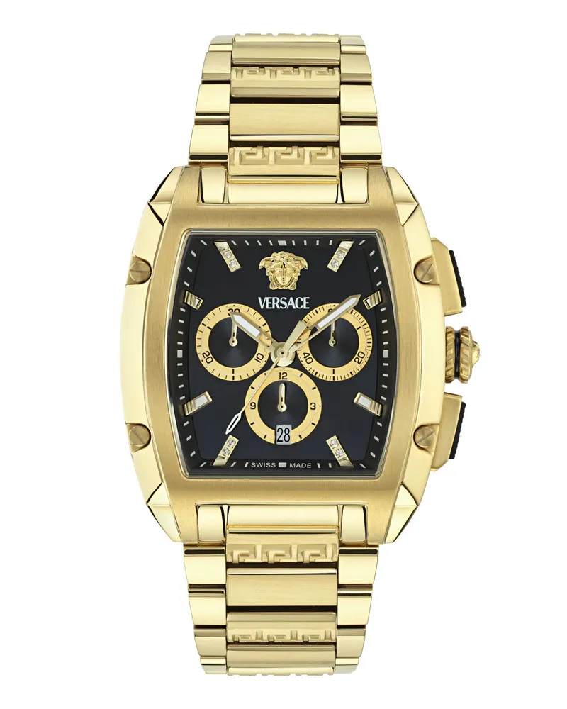 Versace Uhren Quarz-Chronographenuhr  Dominus Diams gold Gold