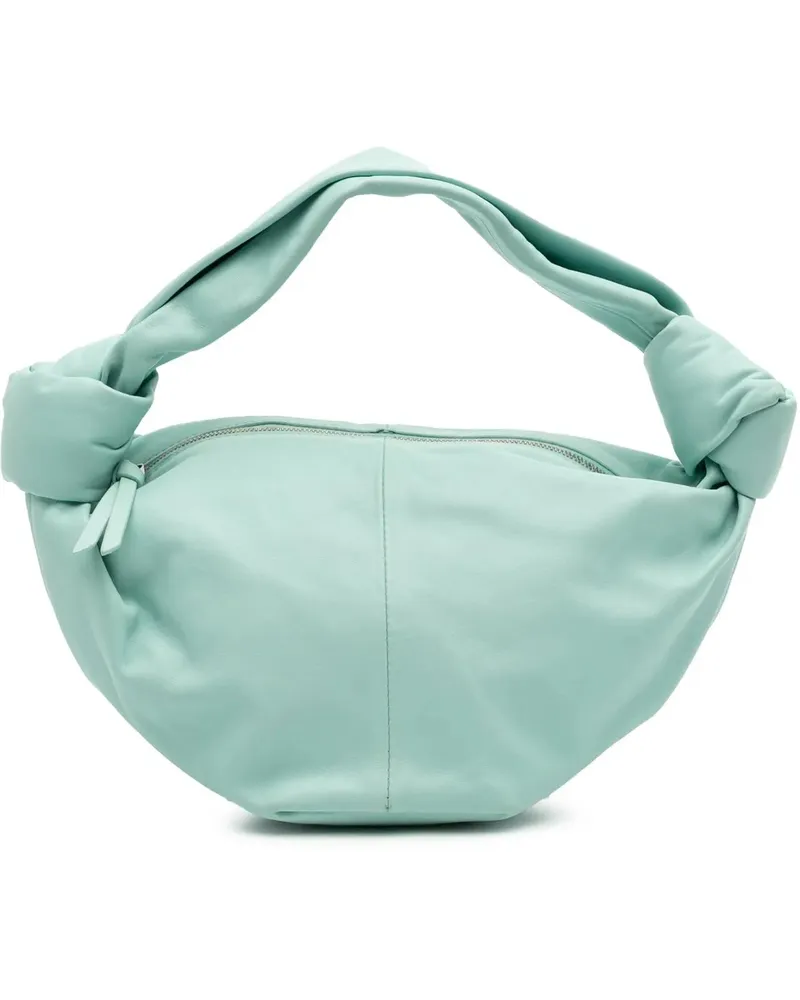 Bottega Veneta Crossbody Bags Mini Calfskin Double Knot Bag blau Blau