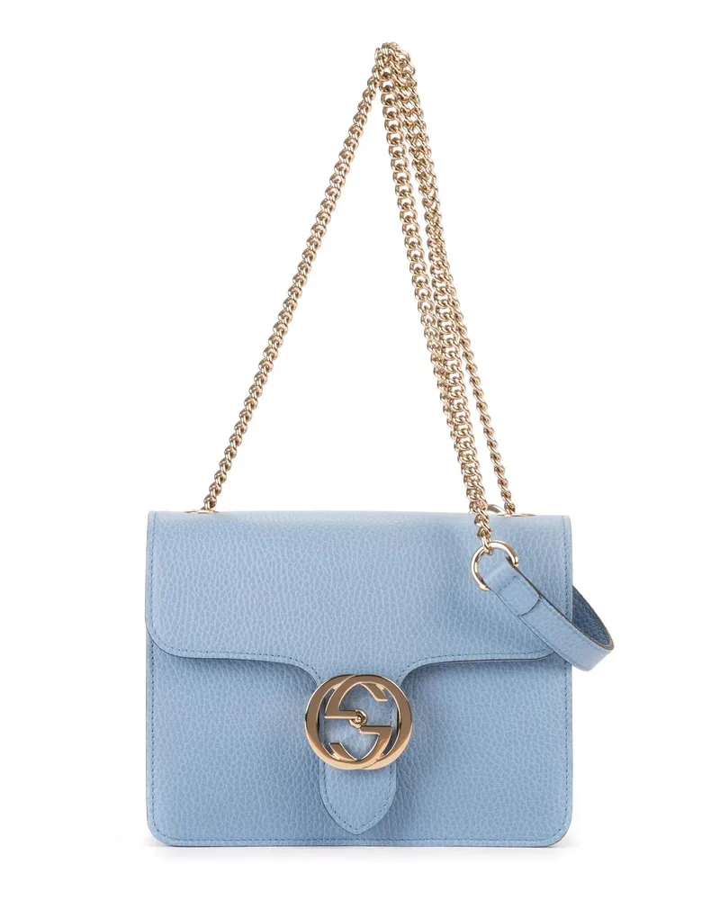 Gucci Crossbody Bags Small Interlocking GG Chain Crossbody blau Blau