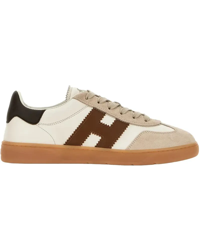 Hogan Low-Top Sneaker Flat Shoes Avorio Marrone braun Braun