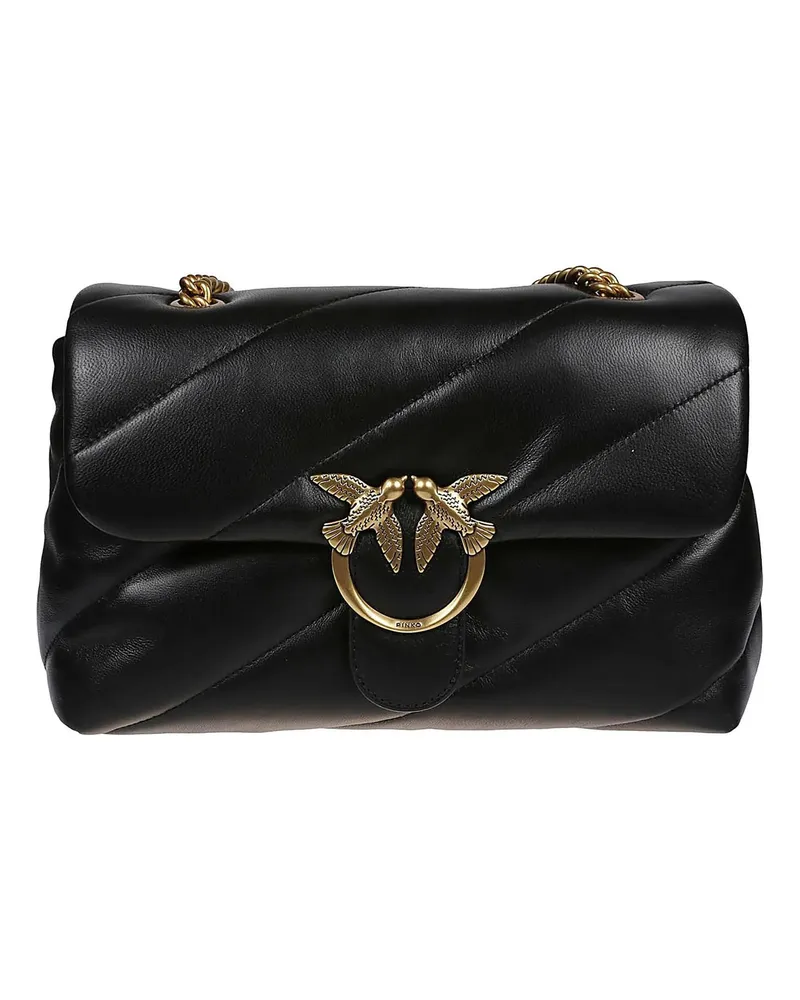 Pinko Crossbody Bags Love Classic Puff Maxi Quilt Bag Black schwarz Schwarz